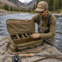 Ussuris Carry-On Fly Fishing Rod Travel Case, 31", Granite | Travel Rod Case | Fly Rod Travel Case | Reel Case