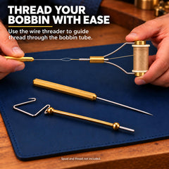 Ussuris Fly Tying Tools with Bobbin Thread Holder, Wire Threader, Whip Finisher,Bodkin