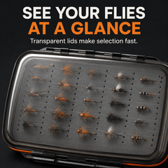 Ussuris Two Sided Waterproof Fly Fishing Box for Nymphs and Streamers