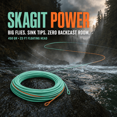 Ussuris Skagit Shooting Head Fly Line 200GR-650GR 17FT-25FT with 2 Welded Loops