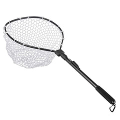Ussuris Aluminum Alloy Pole fold Rubber Fishing Net for Fly Fishing Network