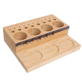 Ussuris Wooden Fly Tying Fishing Kit Organizer Fly Tying Tool Caddy Desktop Storage Rack