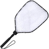 Ussuris Foldable Fishing Net for Trout, Soft Rubber Fishing Net with Handle, Fly Fishing Landing Net for Easy Catch & Release