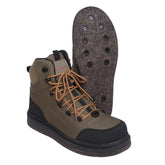 Ussuris Outdoors Stonefly Cleated and Felt Sole Wading Shoe Fly Fishing Boot for Men