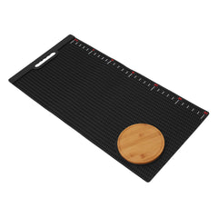 Ussuris Fish Fillet Mat with Fish Cutting Board, Extra Large 33"x15.75", Non-Slip Fish Cleaning Mat with Measuring Scale, Portable Rollable Fish Fillet Board