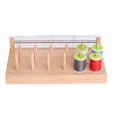 Ussuris Wooden Fly Tying Spools Thread Holder Stand, Thread Organizer for Fly Fishing Tying Materials