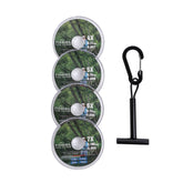 Ussuris Clear Nylon Tippet Line with Holder Fly Fishing Tippets Leaders Trout 0X 1X 2X 3X 4X 5X 6X 7X