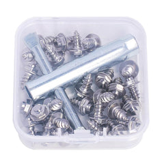 Ussuris Screw-in Studs for Wading Boots,Stainless Steel Traction Stud for Fishing Shoes and Boots,Pack of 26 Studs Includes Installation Tool