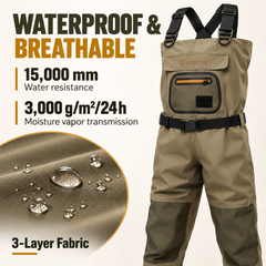 Ussuris Fishing Breathable Stockingfoot Chest Waders