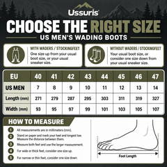 Ussuris Outdoors Stonefly Cleated and Felt Sole Wading Shoe Fly Fishing Boot for Men