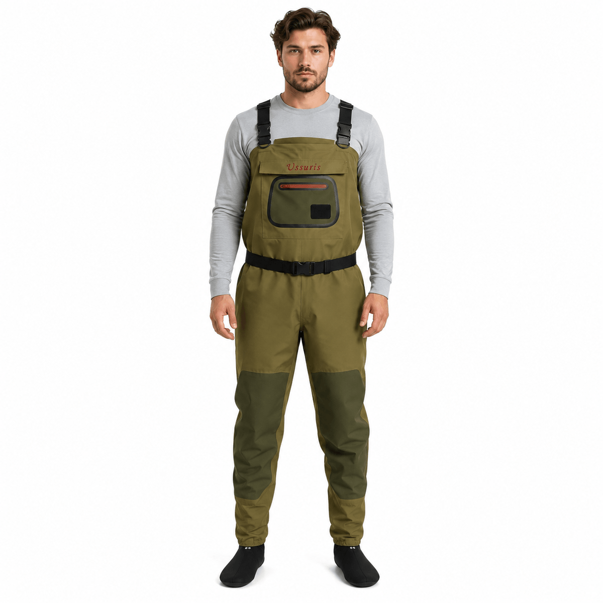 Ussuris Fishing Breathable Stockingfoot Chest Waders