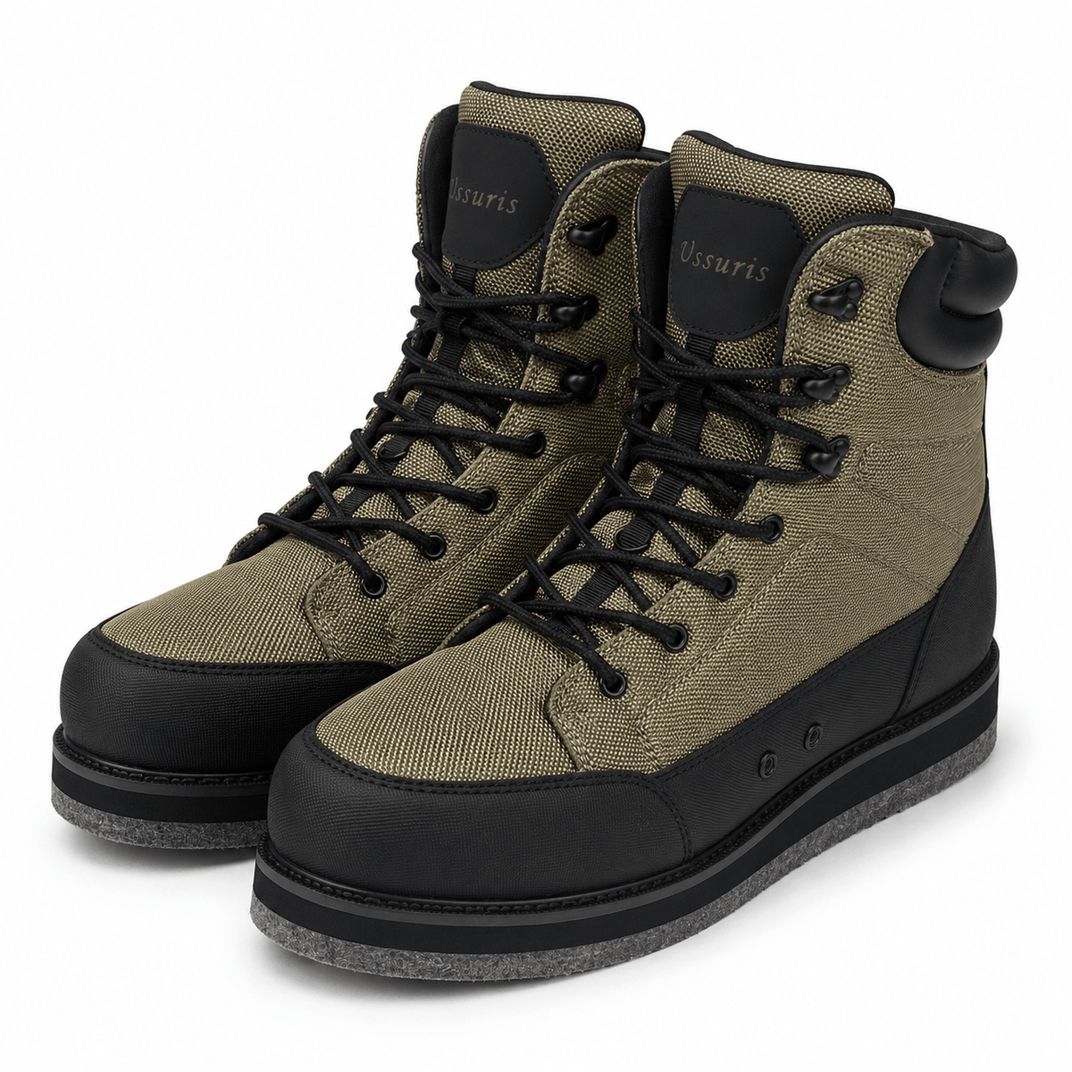 Ussuris Fly Fishing Felt & Rubber Sole Wading Boots Waders Shoes