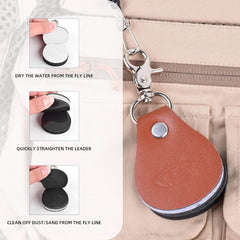 Ussuris 3 in 1 Fly Fishing Fly line Leader Straightener and Line Cleaner with Zinger Retractor