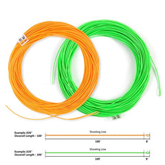 Ussuris Fly Line Floating Shooting Line/Running Line with Front Loop, 20LB/30LB, .026’’ .032’’ .037’’ .042’’