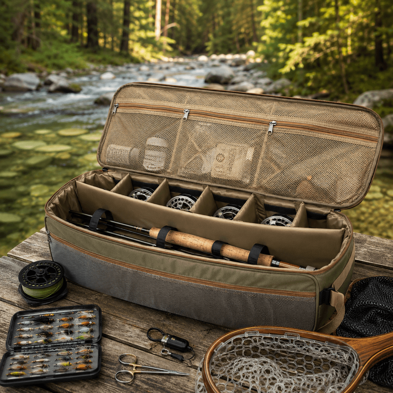 Ussuris Carry-On Fly Fishing Rod Travel Case, 31