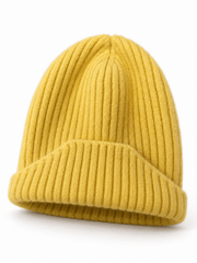 Ussuris Wool Fisherman Beanies for Men Women Short Cuff Knit Beanie