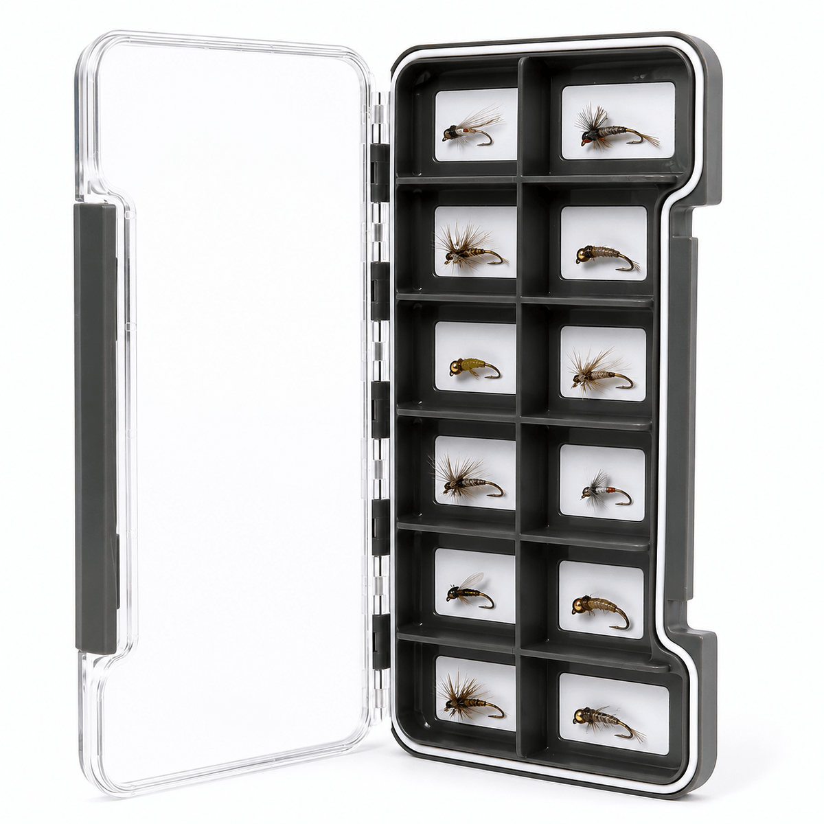 Ussuris Super Slim Magnetic Back Waterproof Fly Fishing Box