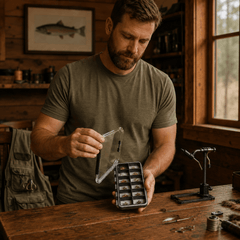 Ussuris Super Slim Magnetic Back Waterproof Fly Fishing Box