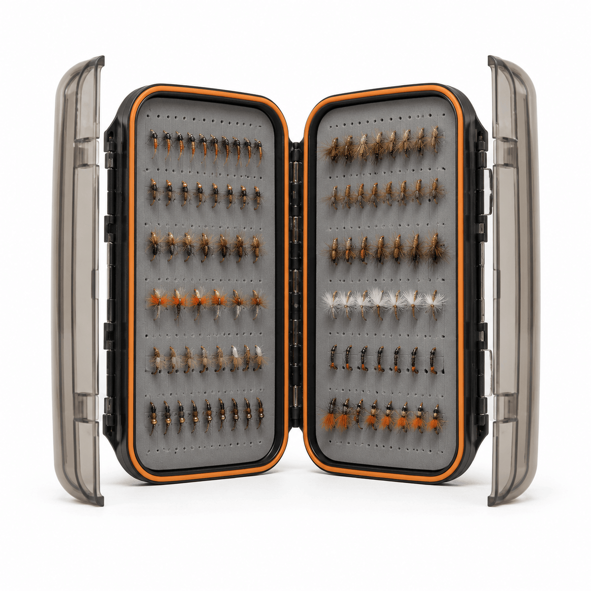 Ussuris Two Sided Waterproof Fly Fishing Box for Nymphs and Streamers