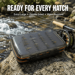 Ussuris Two Sided Waterproof Fly Fishing Box for Nymphs and Streamers