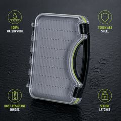 Ussuris Boat Box for Streamers Waterproof Fly Box for Saltwater Flies Fly Fishing
