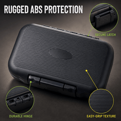 Ussuris Waterproof Fly Box for Fly Fishing Double Sided Foam Insert