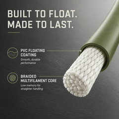Ussuris Troutlite Double Taper Floating Fly Line, 90ft, DT3F-DT6F, Easy Casting, with Two Welded Loops