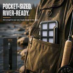 Ussuris Super Slim Magnetic Back Waterproof Fly Fishing Box