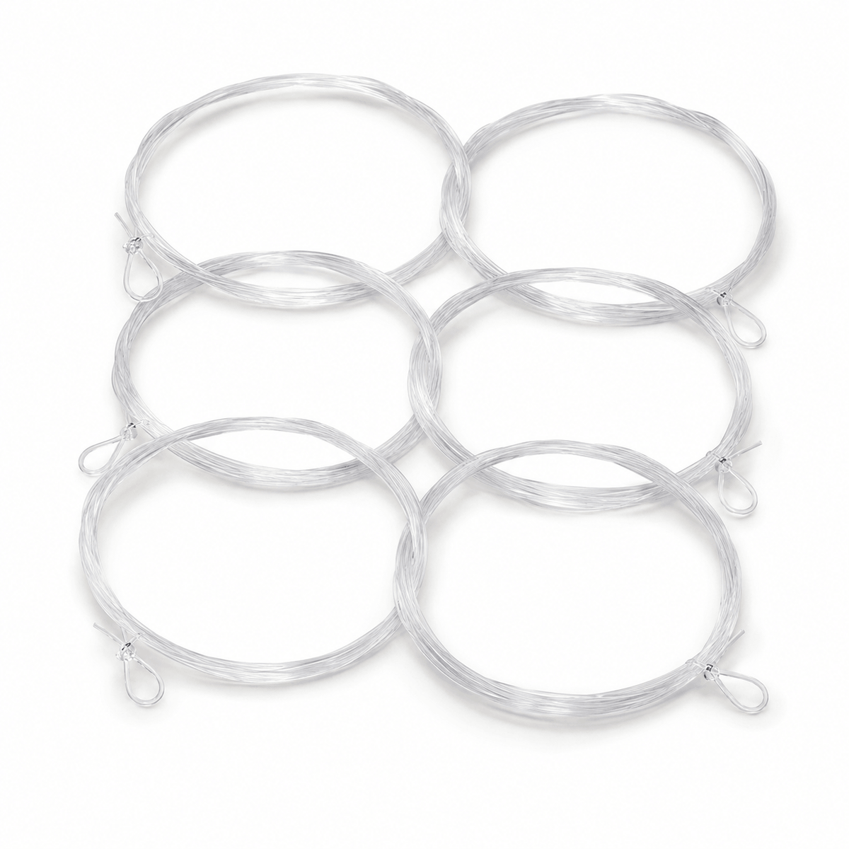 Ussuris Pre-Tied Loop Tapered Leader Fly Fishing Leader 6 Pack, 7.5FT, 9FT,Nylon Clear Fly Line Leader 3X 4X 5X 6X