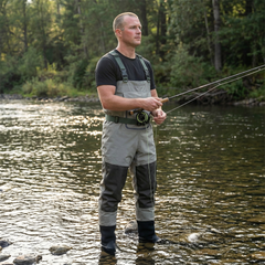 Ussuris Waterproof Breathable Stockingfoot Chest Fishing Hunting Waders