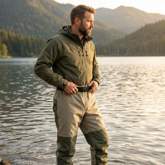Ussuris Waterproof Breathable Stockingfoot Wading Pants Waist Fishing Waders
