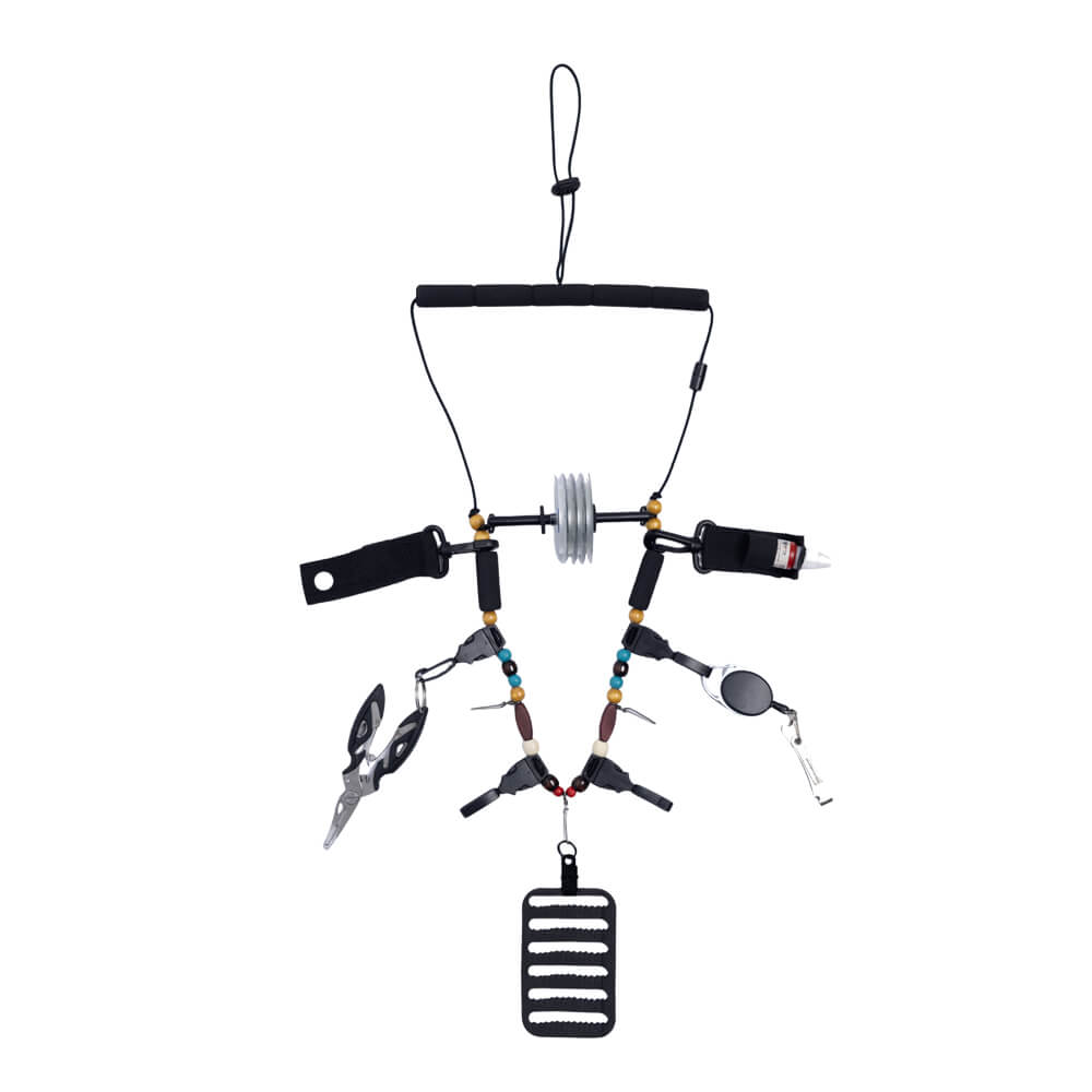 Ussuris Fly Fishing Lanyard Neck unload Necklace Adjustable Tool Holder with Foam Neck Strapfor