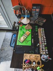 Ussuris Fly Tying Mat | Fly Tying Material Organizer | Mat Only | No Fly Tying Vise or Tools |