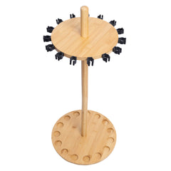 Ussuris Round 15 Fishing Rod Storage Rack - Features Traditional Handcrafted Bamboo Post - No Tool Assembly, Bamboo
