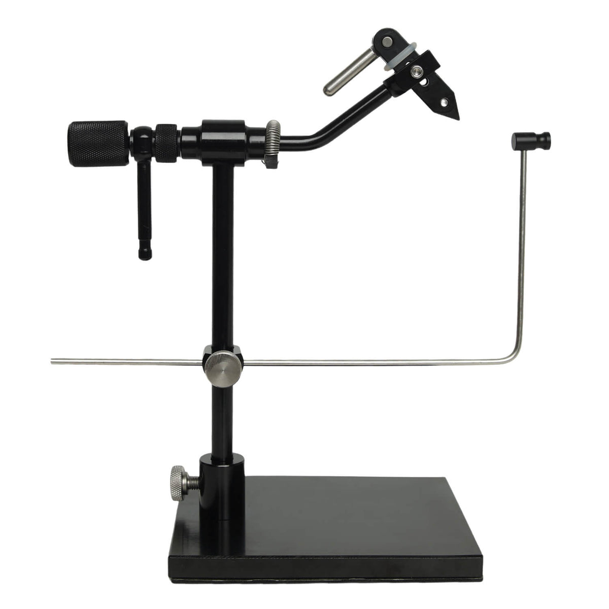 Ussuris Rotary Fly Tying Vise with Steel Screws and Portable Travel Case - Well Made and Easy to Use Fly Tying Vise - A Rotary Fly Tying Tool with Pedestal Base, Steel Screw and a Case for Travelers