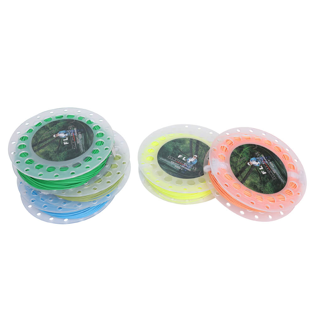 Ussris Floating 100FT Fly Fishing Line Weight Forward Design with Welded Loop (3F,4F,5F,6F,7F,8F)