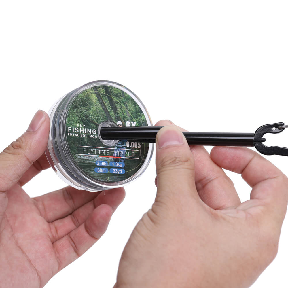 Ussuris Clear Nylon Tippet Line with Holder Fly Fishing Tippets Leaders Trout 0X 1X 2X 3X 4X 5X 6X 7X