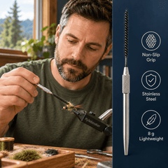 Ussuris Fly Tying Stainless Steel Hair Dubbing Brush For Fly Tying