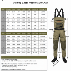 Ussuris Fishing Breathable Stockingfoot Chest Waders